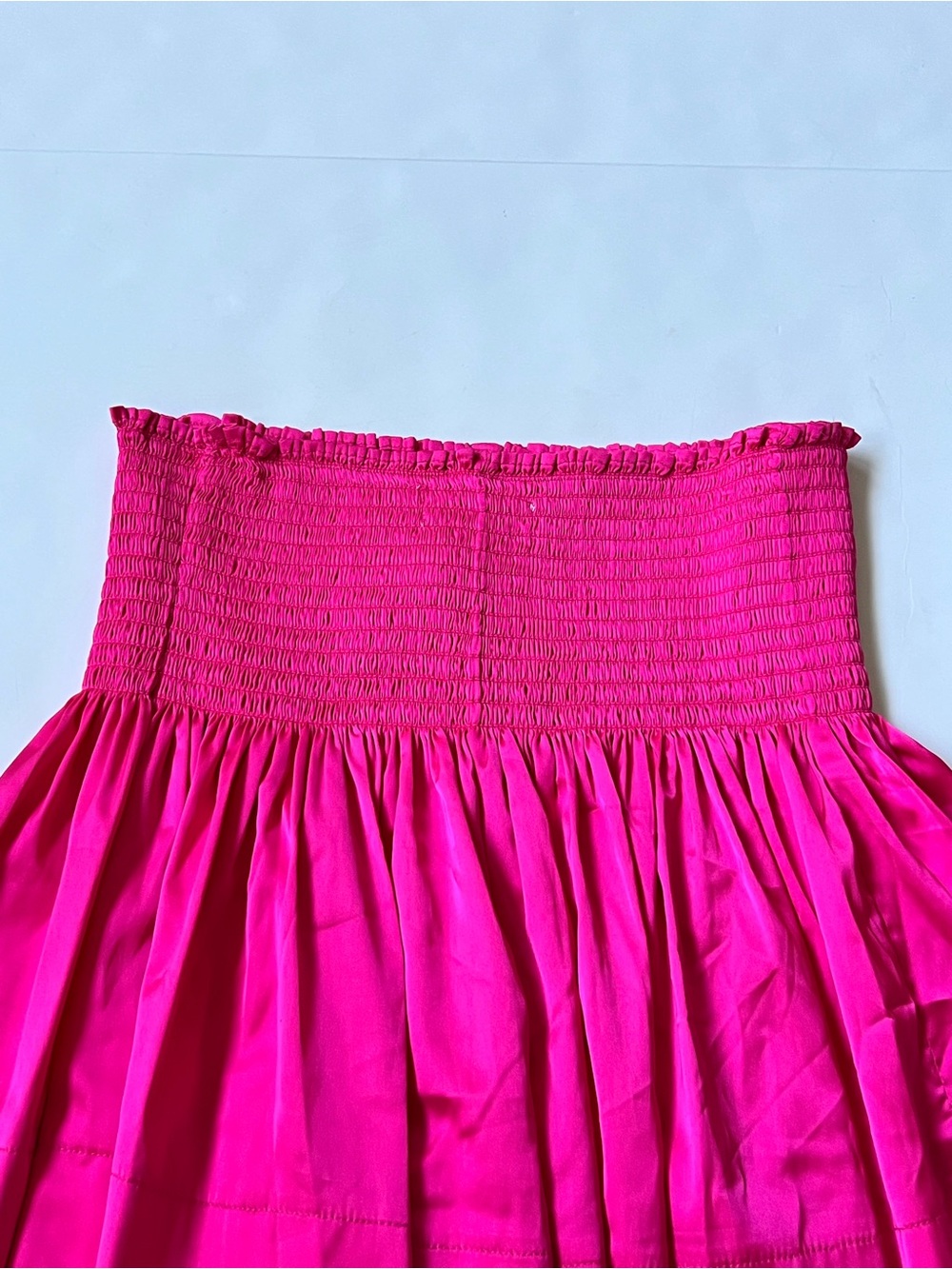 Natural Life Hot Pink Girly Smocked Boho Hippie Beach Daisy Mini Skirt Small - Picture 13 of 15